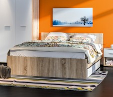 Двуспальные, Кровать Мамбо СБ-2679 1600 с ортопед. основанием и матрасом Боннет