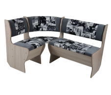 Кухонные уголки, Угловая скамья СИТИ ясень шимо 1 категория