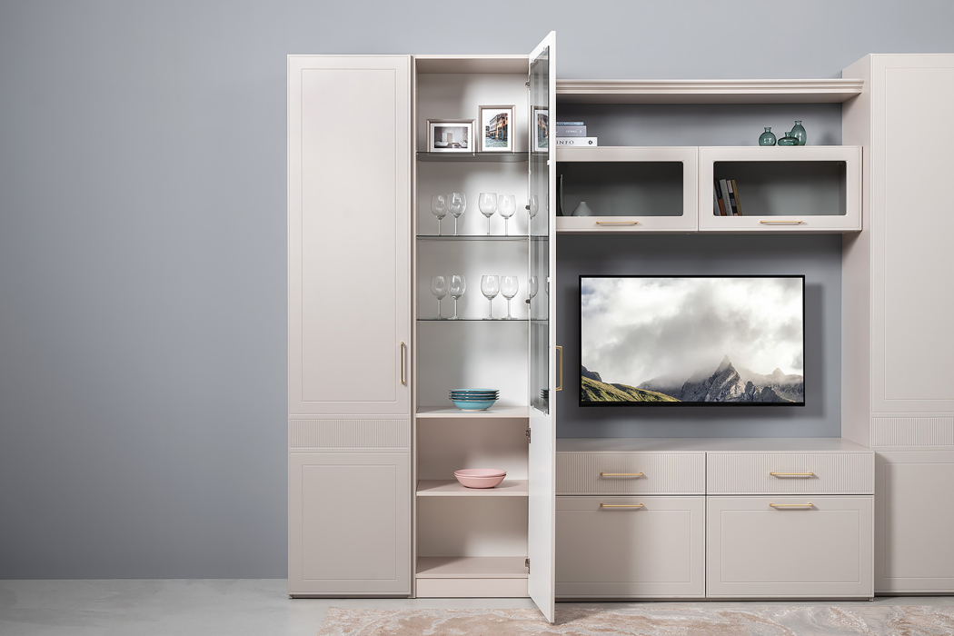 Стеклянные, Шкаф-витрина Ричфорд 16.369