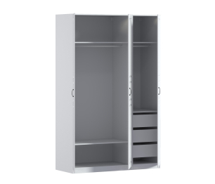 Шкаф трехдверный Макс 1500 мм, вариант №4 (ЛДСП/МДФ)