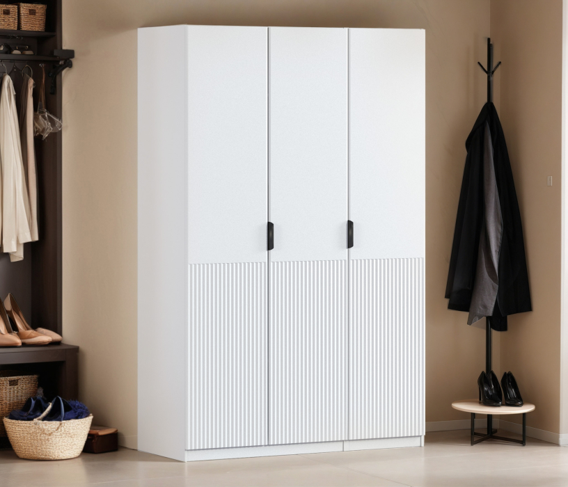 Для одежды, Шкаф трехдверный Макс 1500 мм, вариант №3 (ЛДСП/МДФ)
