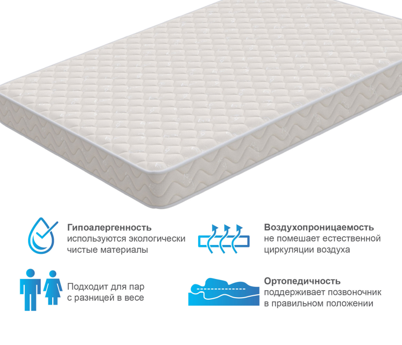 900 x 2000, Матрас Орматек Идеал 90*200