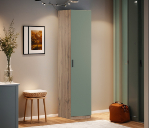 Шкаф однодверный Макс 500 мм, вариант №2 (ЛДСП, дуб вотан)