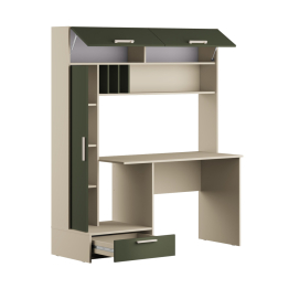 Стол письменный Лайт 03.243 Н, сатин, дымчатый зеленый