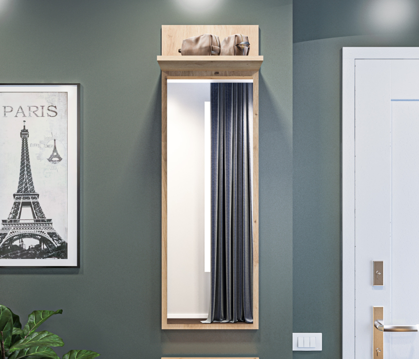 Зеркала в спальню, Зеркало Сидней СБ-2581 Дуб дикий