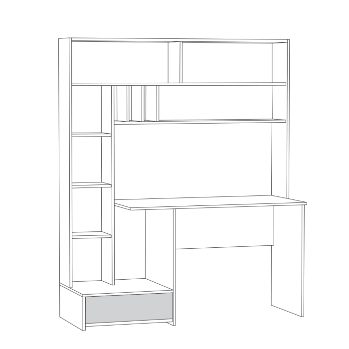 Прямые компьютерные столы, Стол письменный Лайт 03.243 Н, сатин, дымчатый зеленый