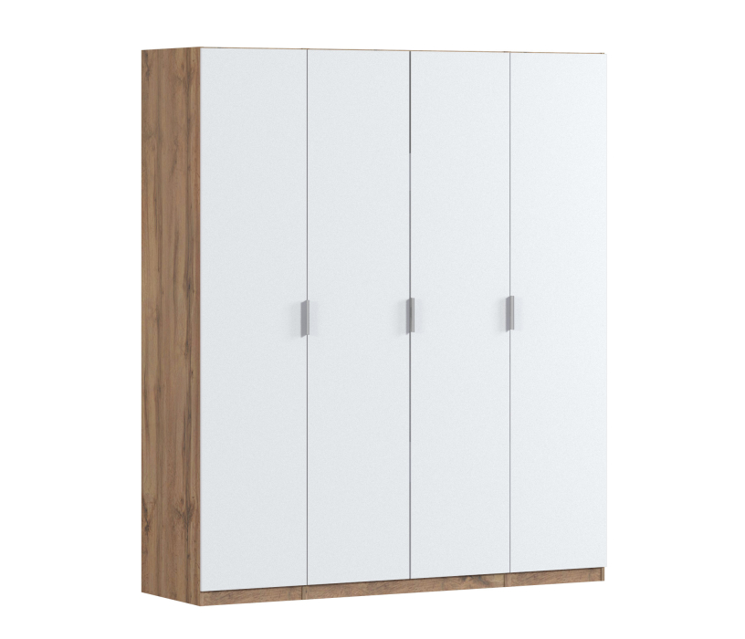 Для одежды, Шкаф четырехдверный Макс 2000 мм, вариант №4 (ЛДСП, корпус дуб вотан)