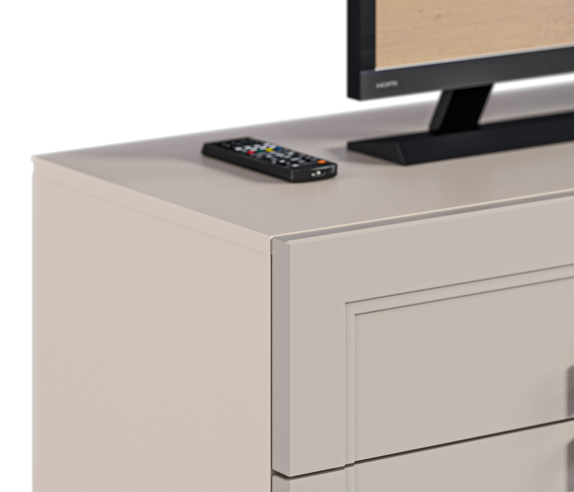 ТВ-тумбы, Тумба под телевизор Ассоль СБ-3433 Кашемир серый/МДФ Кашемир