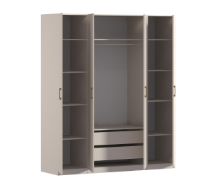 Шкаф четырехдверный Макс 2000 мм, вариант №1 (ЛДСП)