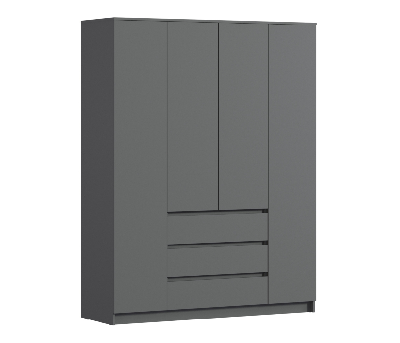 Шкафы распашные, Шкаф 4 дверный с ящиками Леон СБ-3364