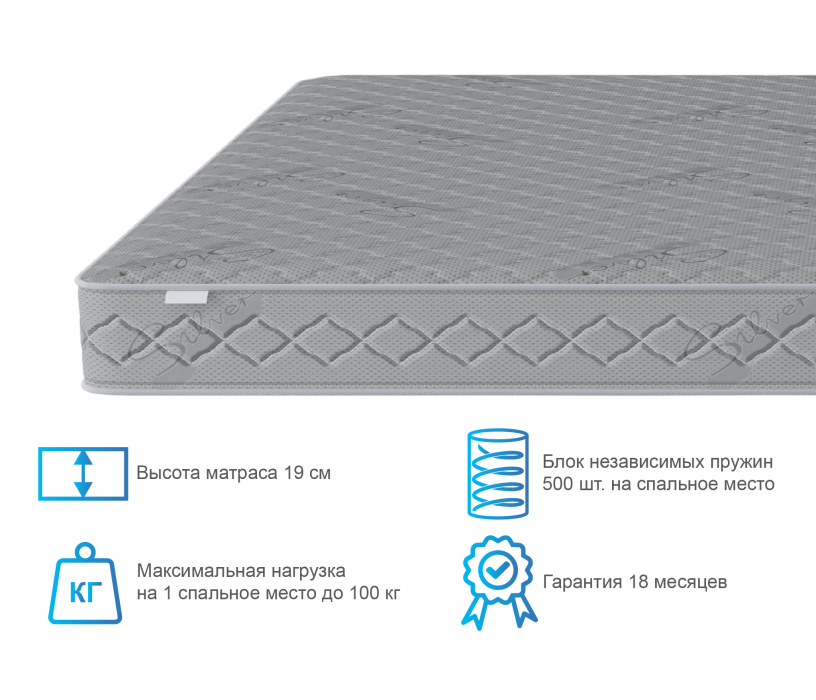 Другие размеры, Матрас Сити - Бормио 1400*1900