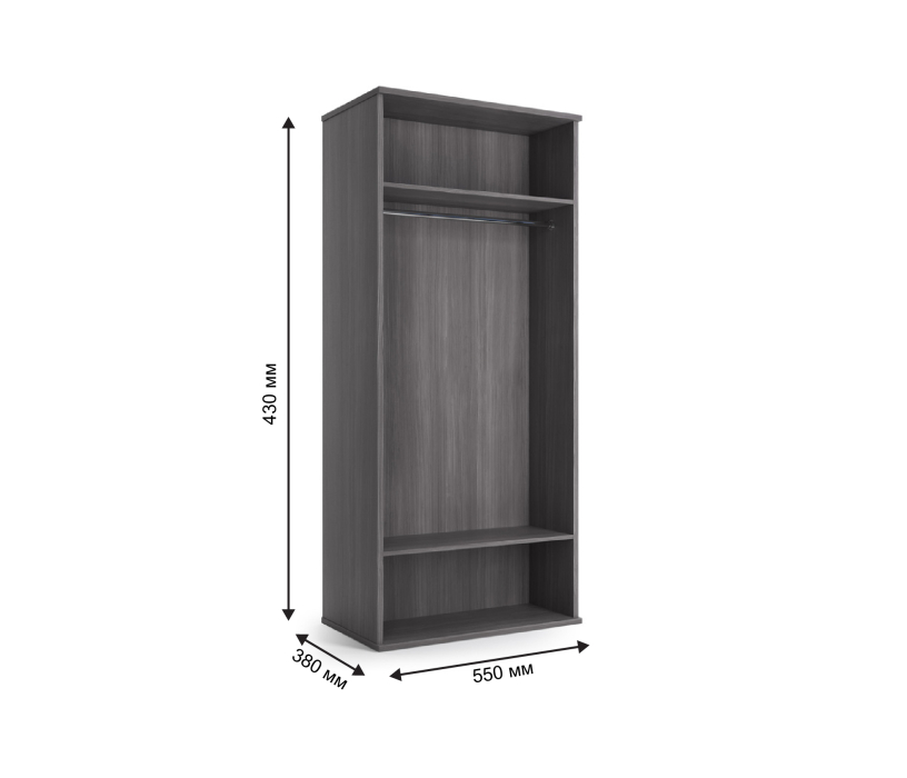 Шкафы распашные, ПАРМА НЕО Cпальня шкаф 2-х дверный (корпус)