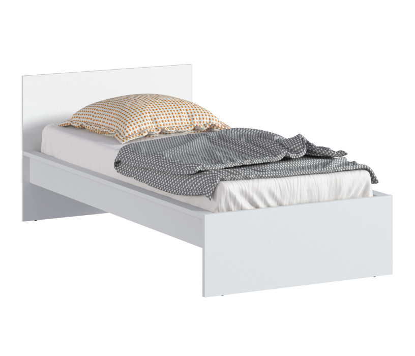 Кровати 90 см, Леон/Бруклин СБ-3366 Кровать с матрасом Сити - Бормио 900*2000