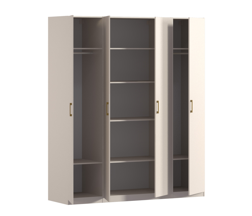 Для одежды, Шкаф четырехдверный Макс 2000 мм, вариант №3 (ЛДСП)