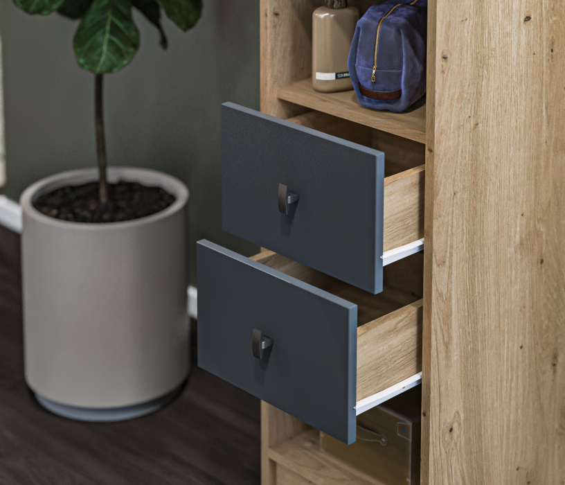 Тумбы, Тумба Сидней СБ-2585/1 Дуб дикий/Диамант серый