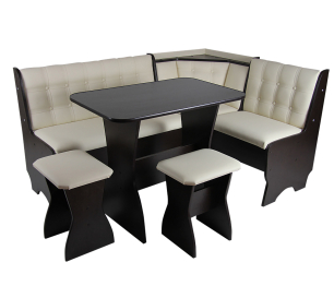 Угловая скамья Алёнка-17/1 венге темный/Терра 101,1 категория