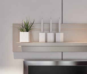 Полка Ассоль СБ-3431 Кашемир серый,МДФ Кашемир