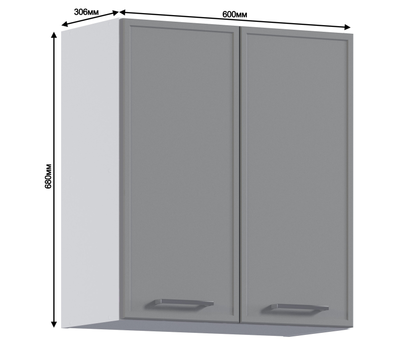 , Мюнхен шкаф 2 дв 60х68 см