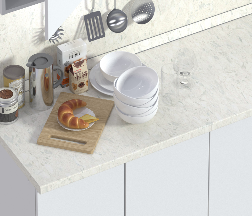 Столешницы, Столешница 3050*600*38 1U/905/1 Калакатта глянец_упаковка