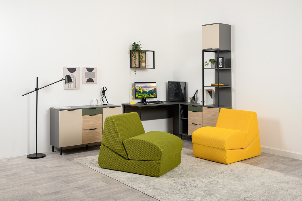 Стеллажи, Стеллаж Марвэл 16.426, темно-серый, сатин, плэйн