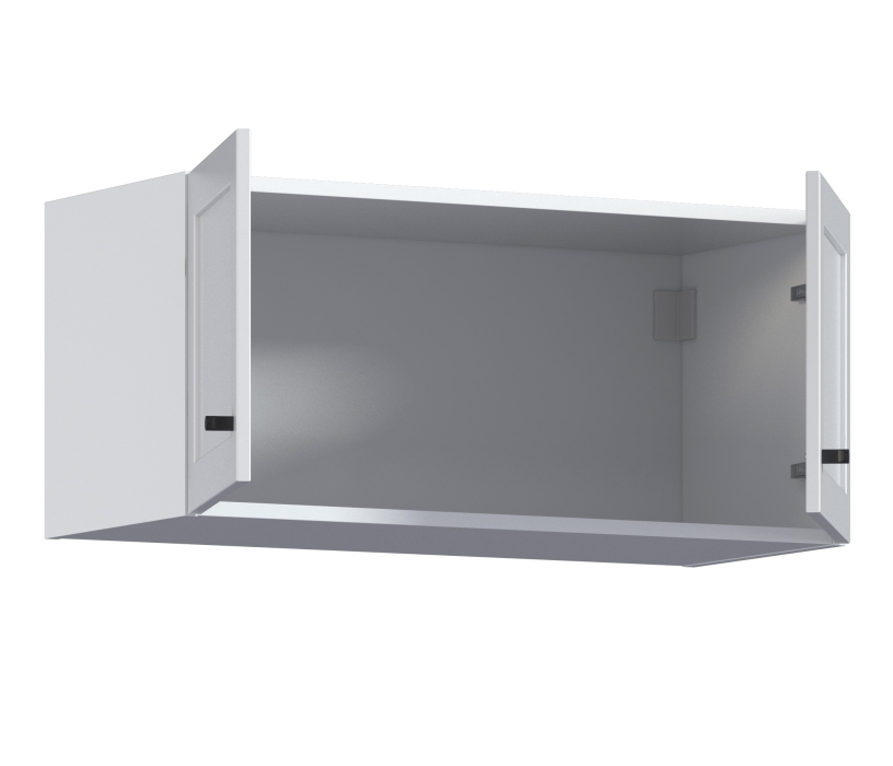 Настенные полки, Твин СБ-3384 Полка Белая с глухими фасадами