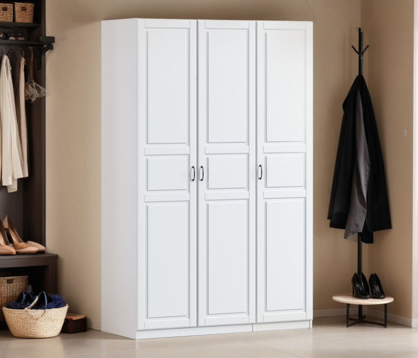 Для одежды, Шкаф трехдверный Макс 1500 мм, вариант №2 (ЛДСП/МДФ)